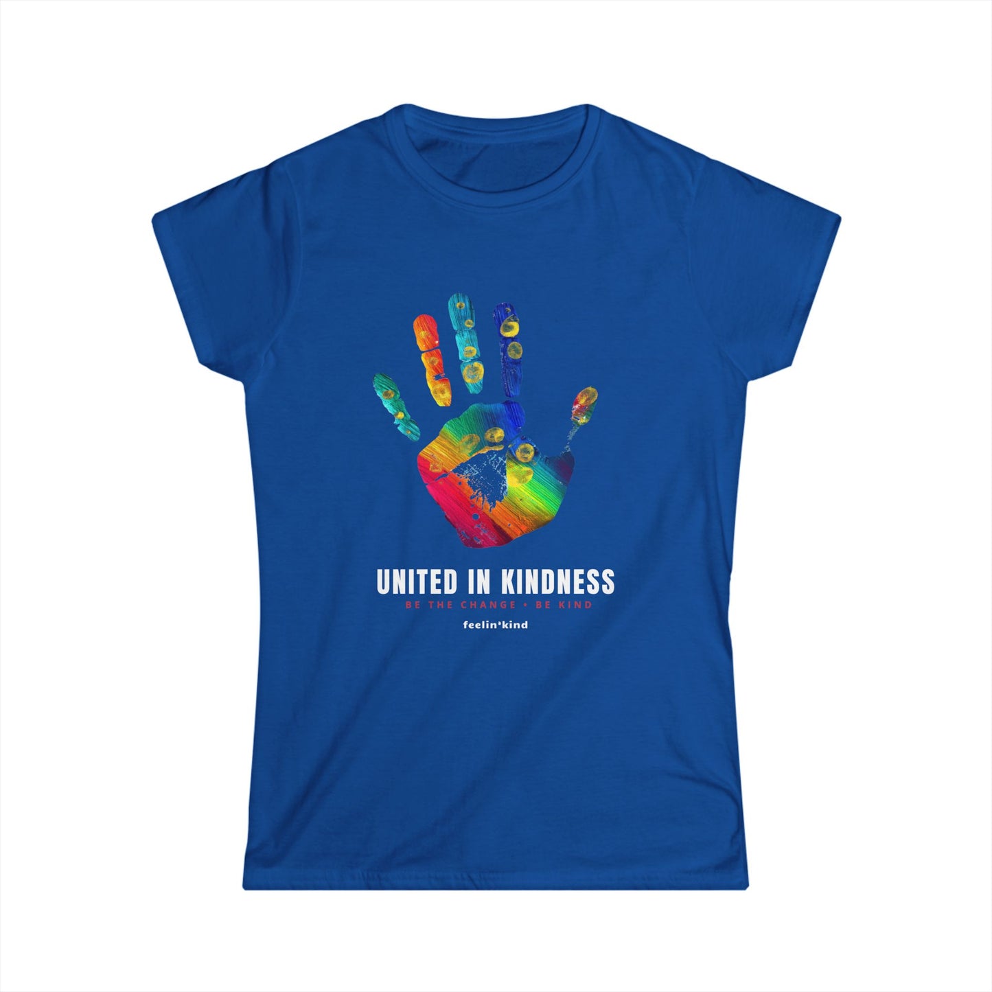 United in Kindness Rainbow Handprint Tee