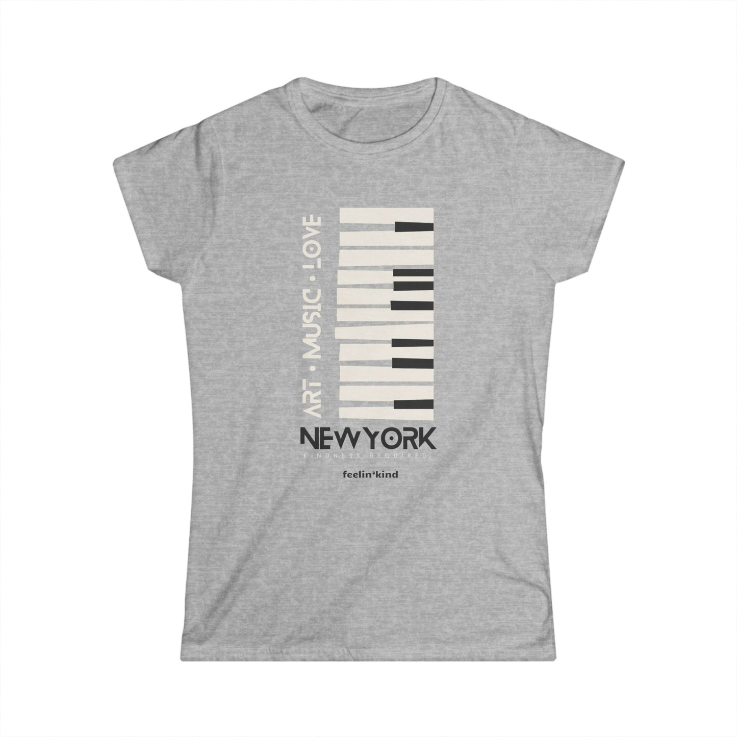 Art Music Love – New York Piano Keys T-Shirt