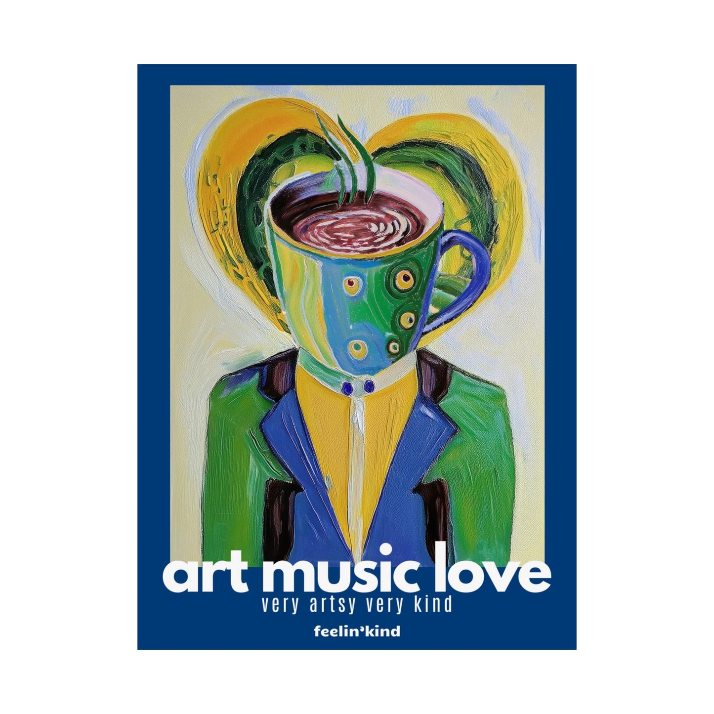 Art Music Love – Coffee Head Poster