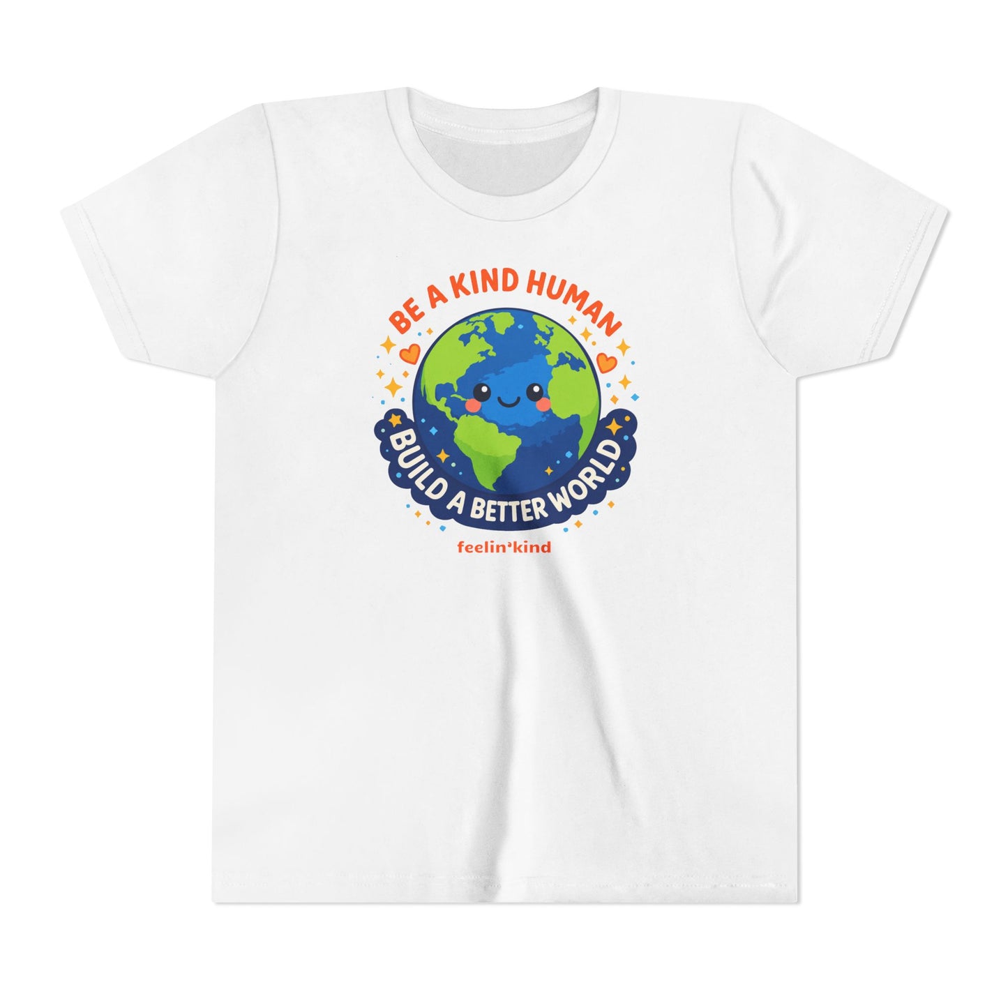 Be a Kind Human – Build a Better World Youth T-Shirt