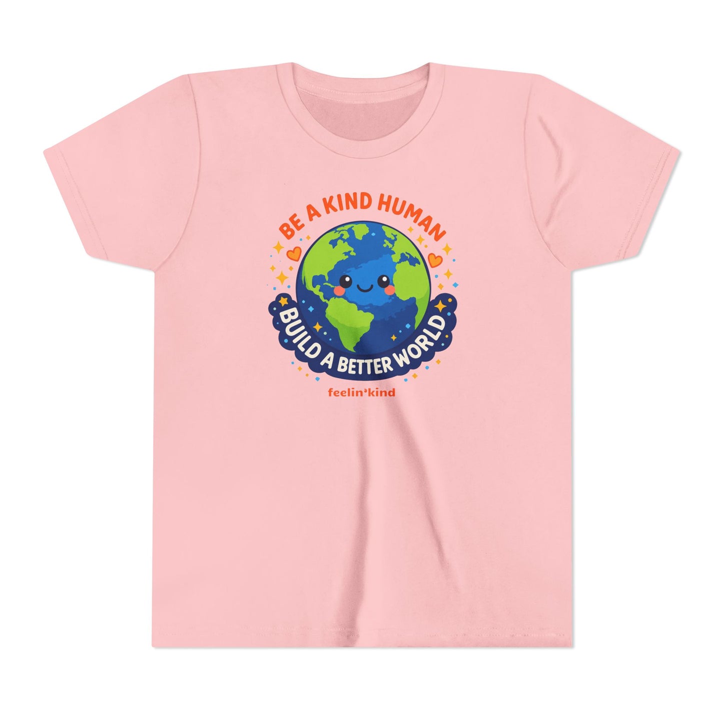 Be a Kind Human – Build a Better World Youth T-Shirt