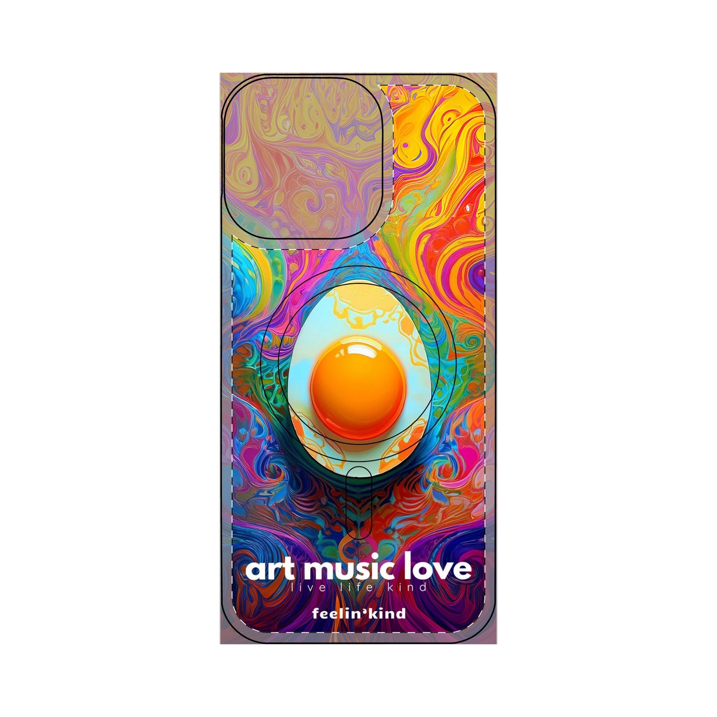 Psychedelic Egg - Art Music Love Phone Cases- Magnetic Safe