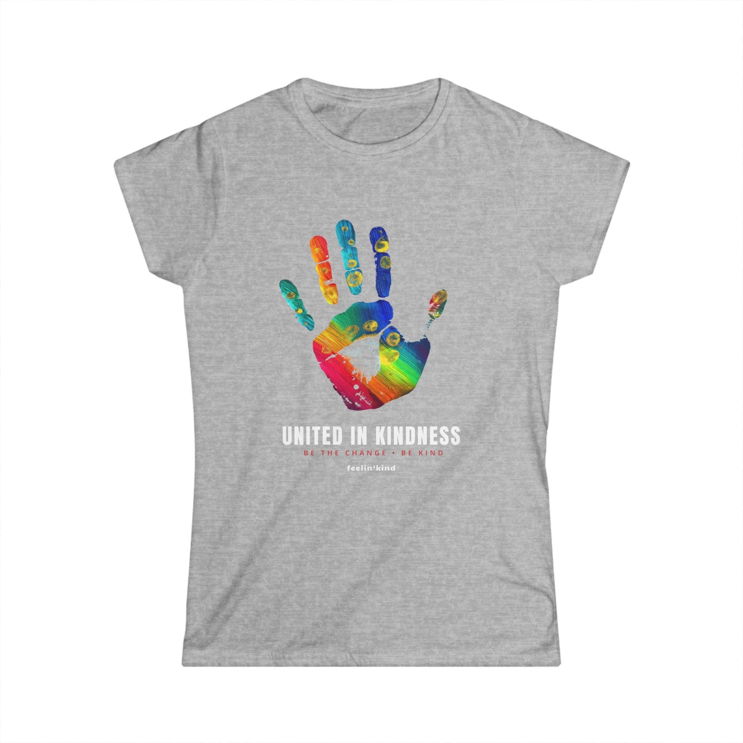 United in Kindness Rainbow Handprint Tee