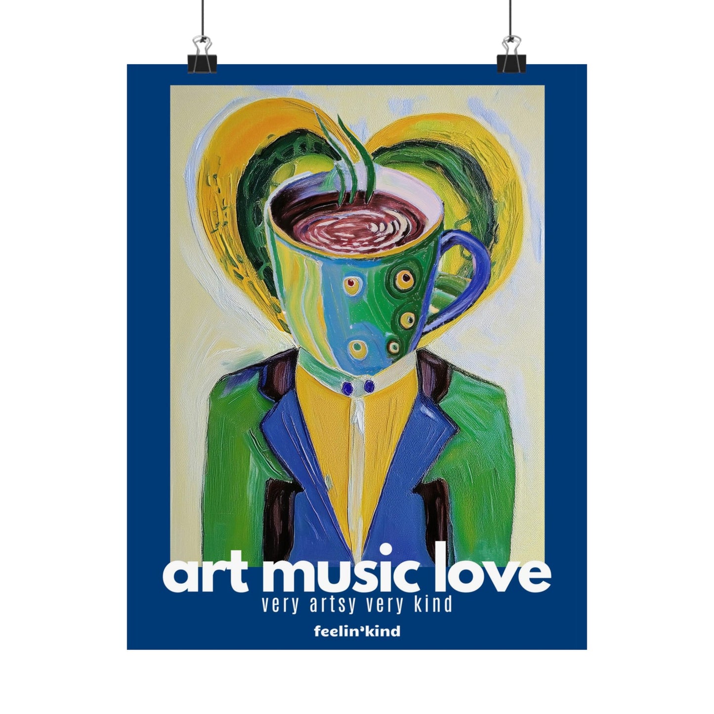 Art Music Love – Coffee Head Poster