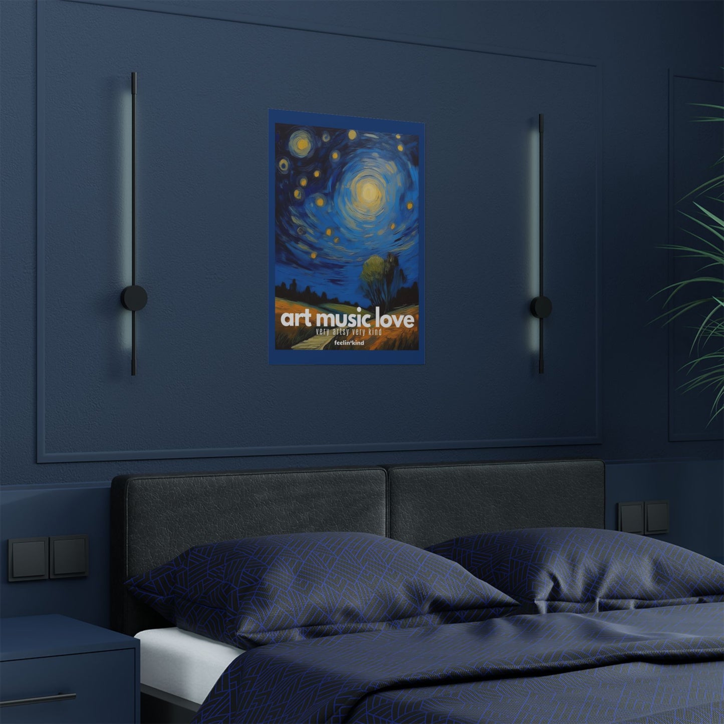 Art Music Love – Starry Kind Night Poster