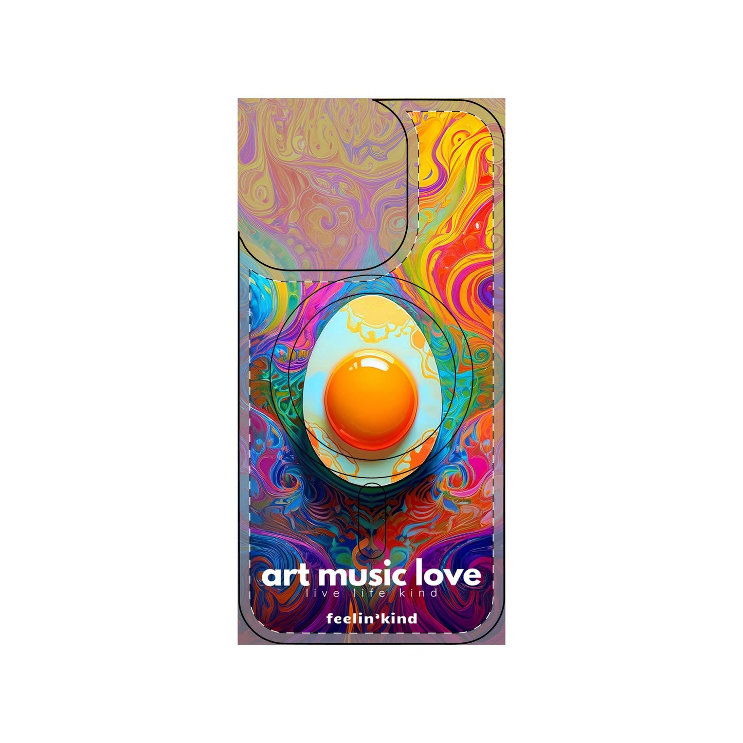 Psychedelic Egg - Art Music Love Phone Cases- Magnetic Safe