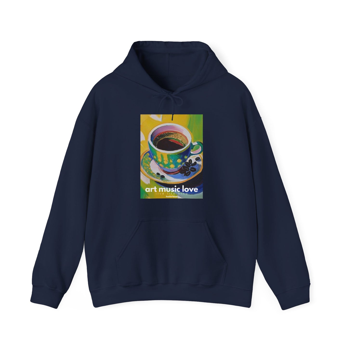 Art Music Love Vibrant Coffee Bliss Hoodie