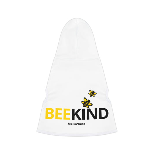 Pet Hoodie — "BEE KIND" Yellow Bee Graphic Dog & Cat Hoodie