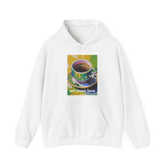 Art Music Love Vibrant Coffee Bliss Hoodie