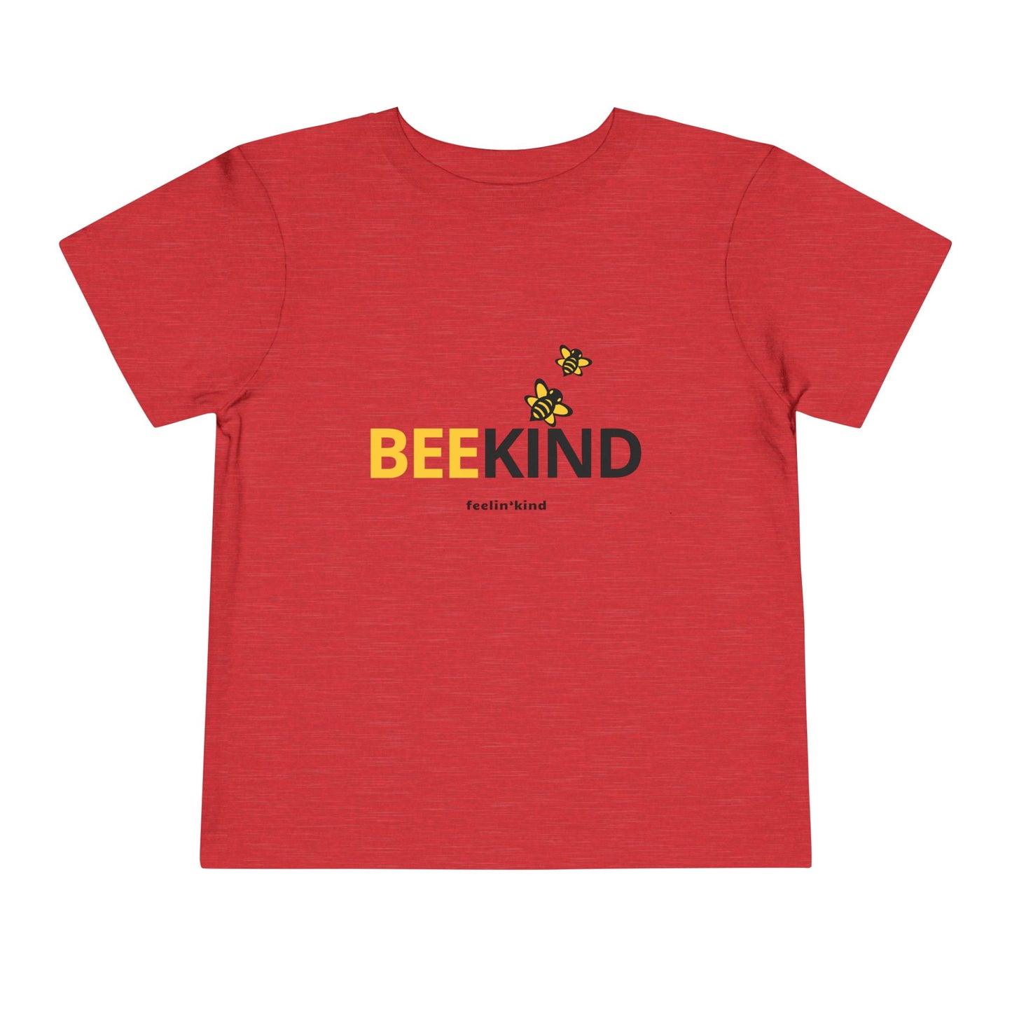 Bee Kind Toddler T‑Shirt — Cute Yellow Bee Graphic, Positive Message Tee