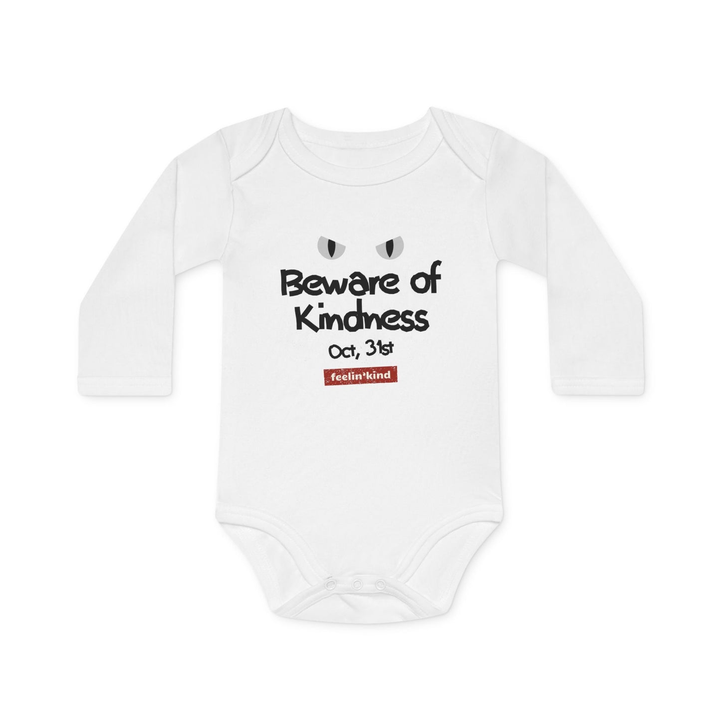 Beware of Kindness Organic Cotton Long Sleeve Onesie