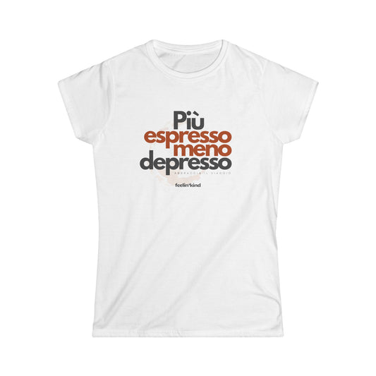 More Espresso Less Depresso Tee – Italian