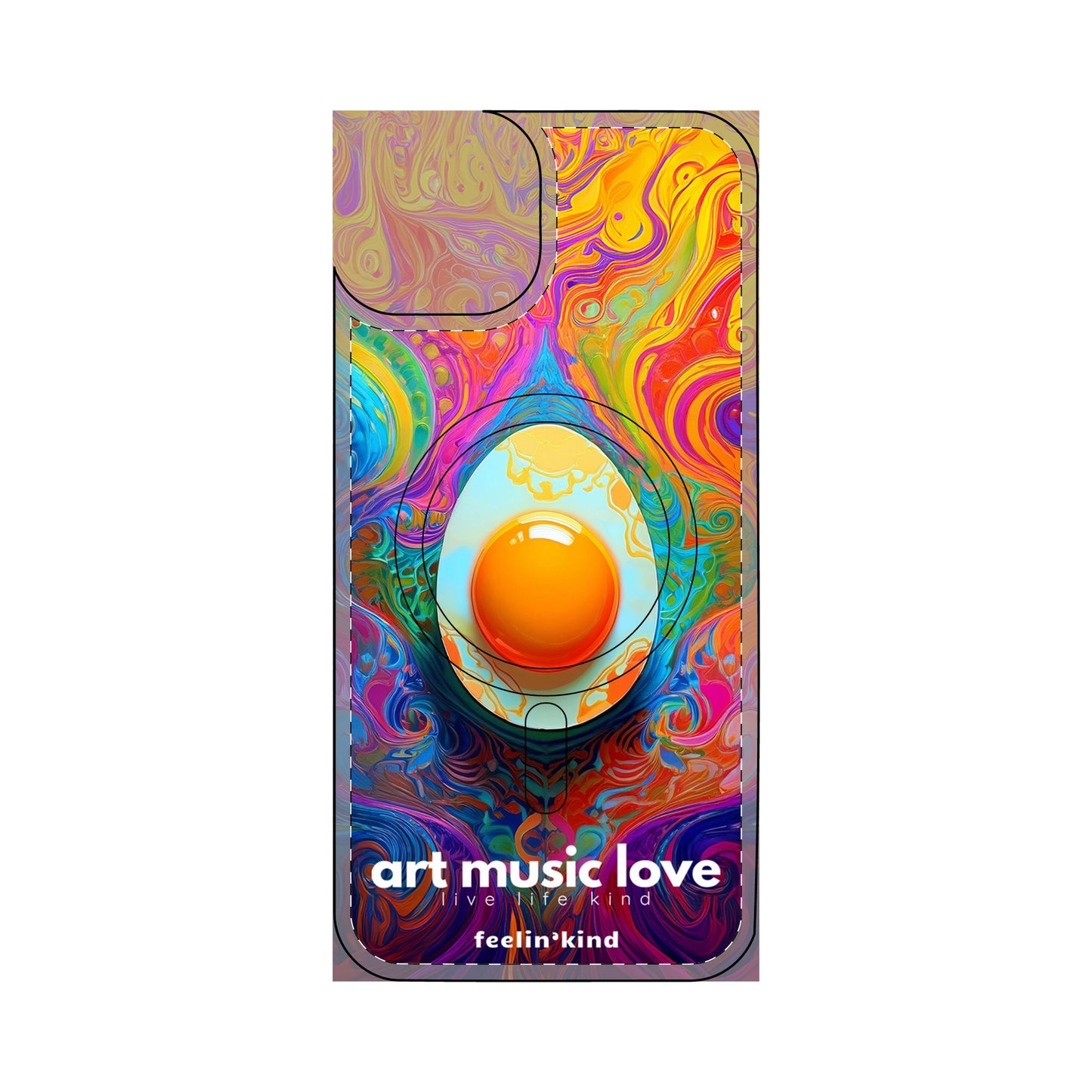 Psychedelic Egg - Art Music Love Phone Cases- Magnetic Safe