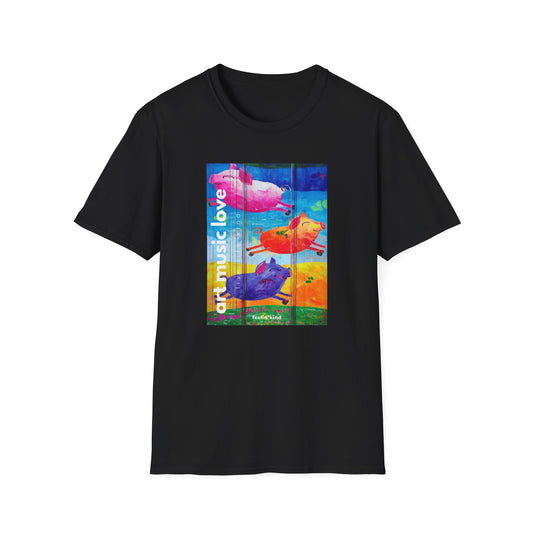 Flying Pigs T-Shirt  / Art Music Love Collection