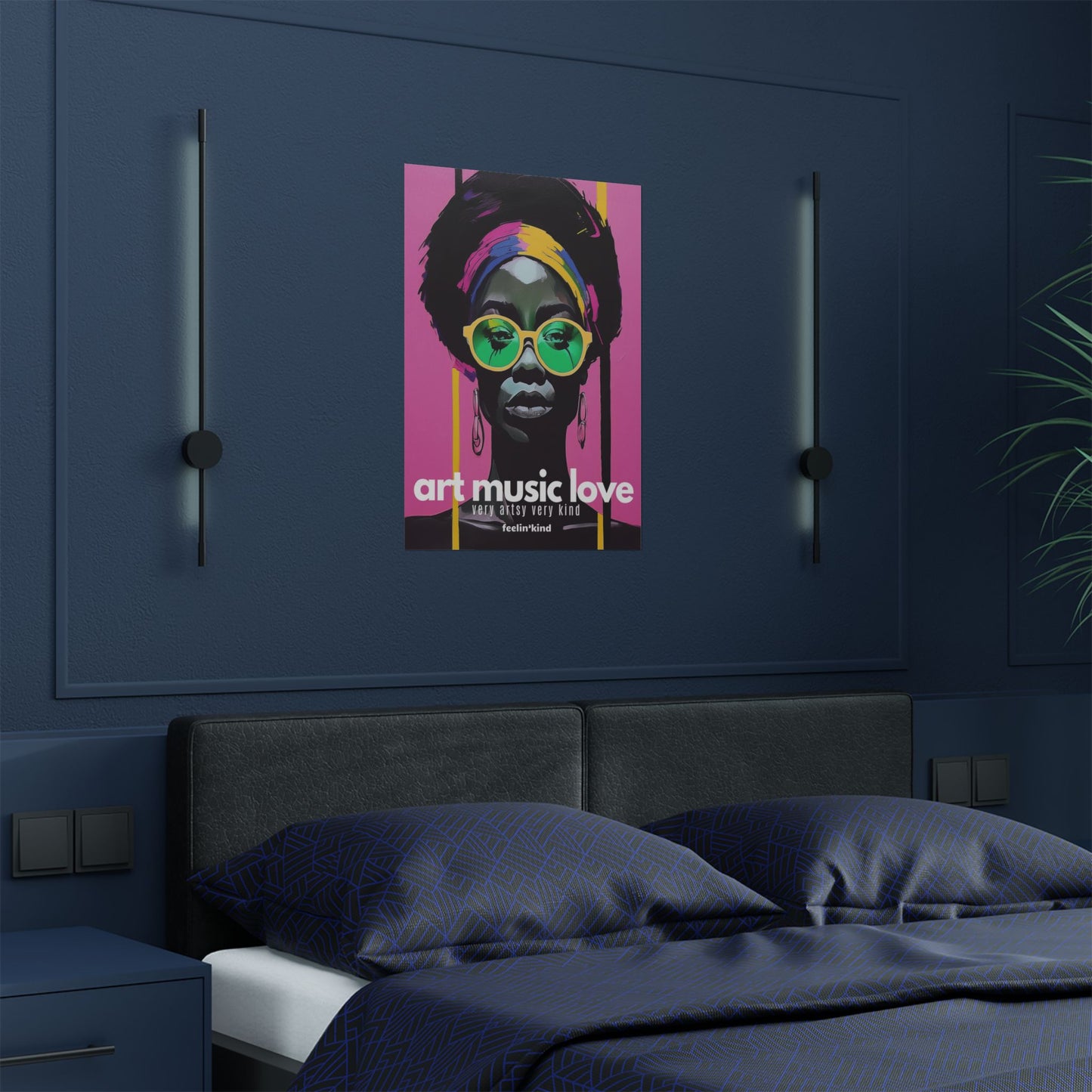 Art Music Love – Vivid Vision Poster