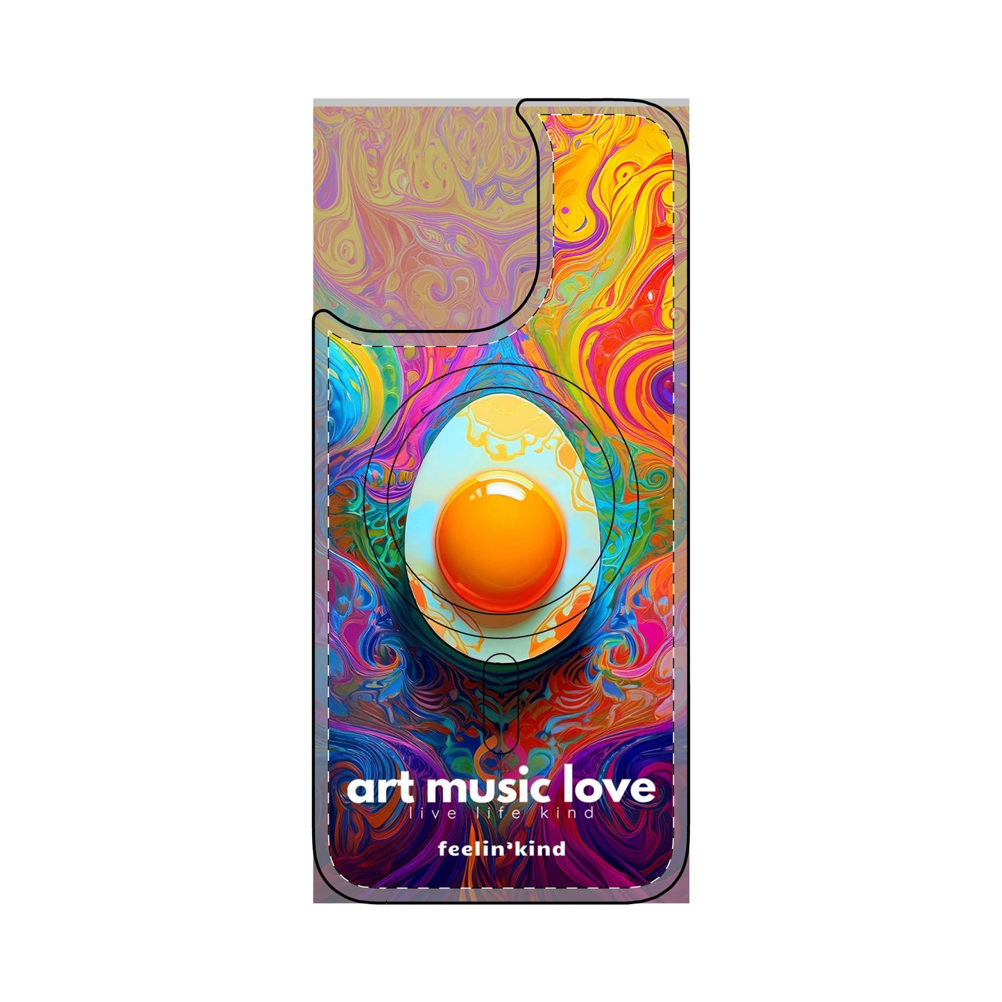 Psychedelic Egg - Art Music Love Phone Cases- Magnetic Safe