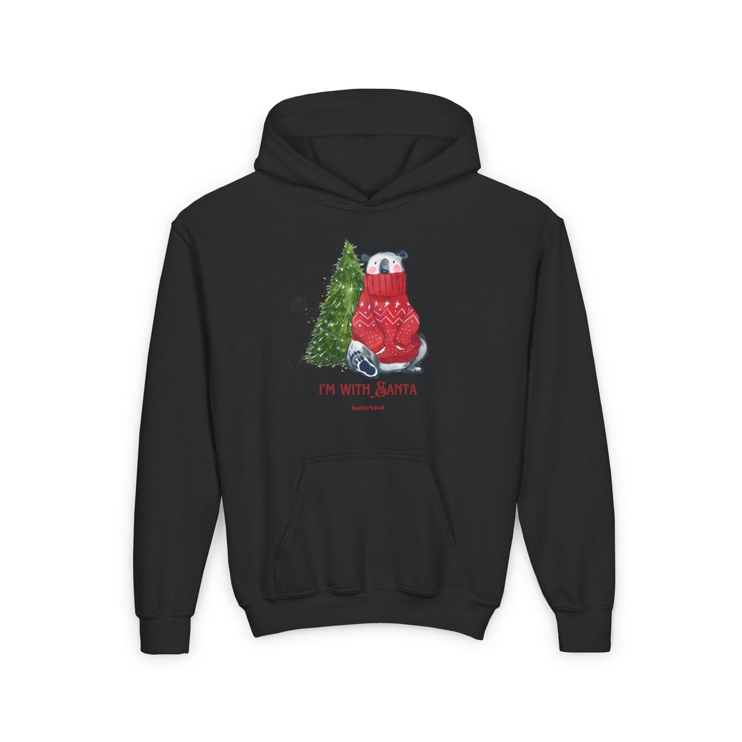 I'm with Santa Hoodie (Youth)