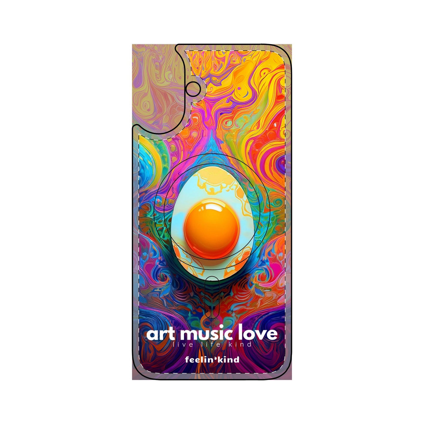 Psychedelic Egg - Art Music Love Phone Cases- Magnetic Safe