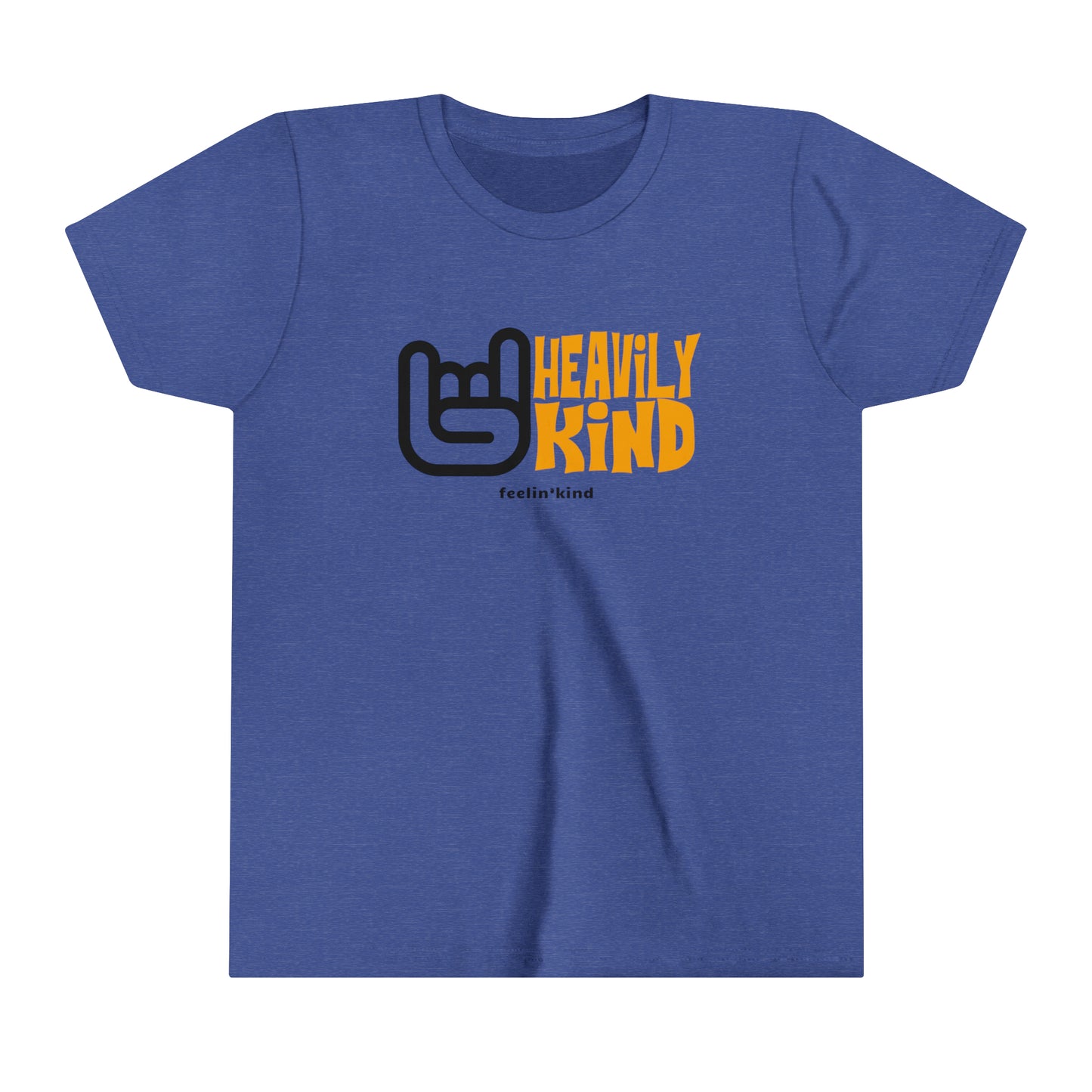 Feelin'Kind Heavily Kind design on a royal t-shirt