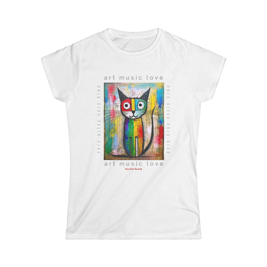Very Artsy Cat Tee – Art Music Love Collection