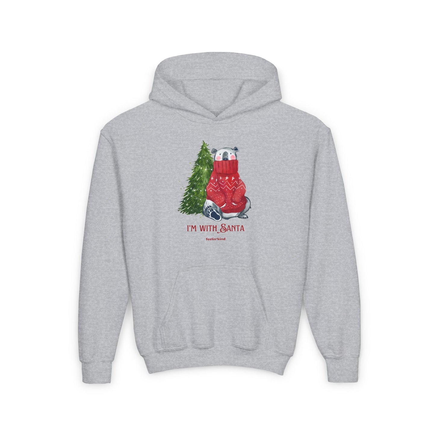 I'm with Santa Hoodie (Youth)