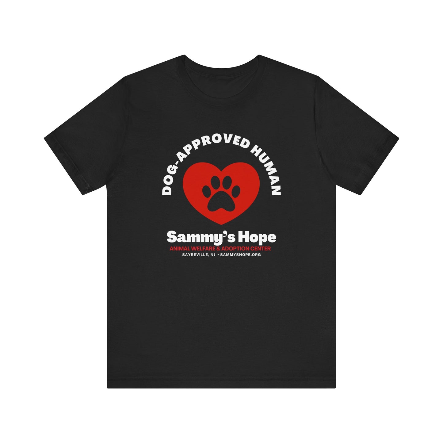 Dog-Approved Human Tee – Paw Heart Edition
