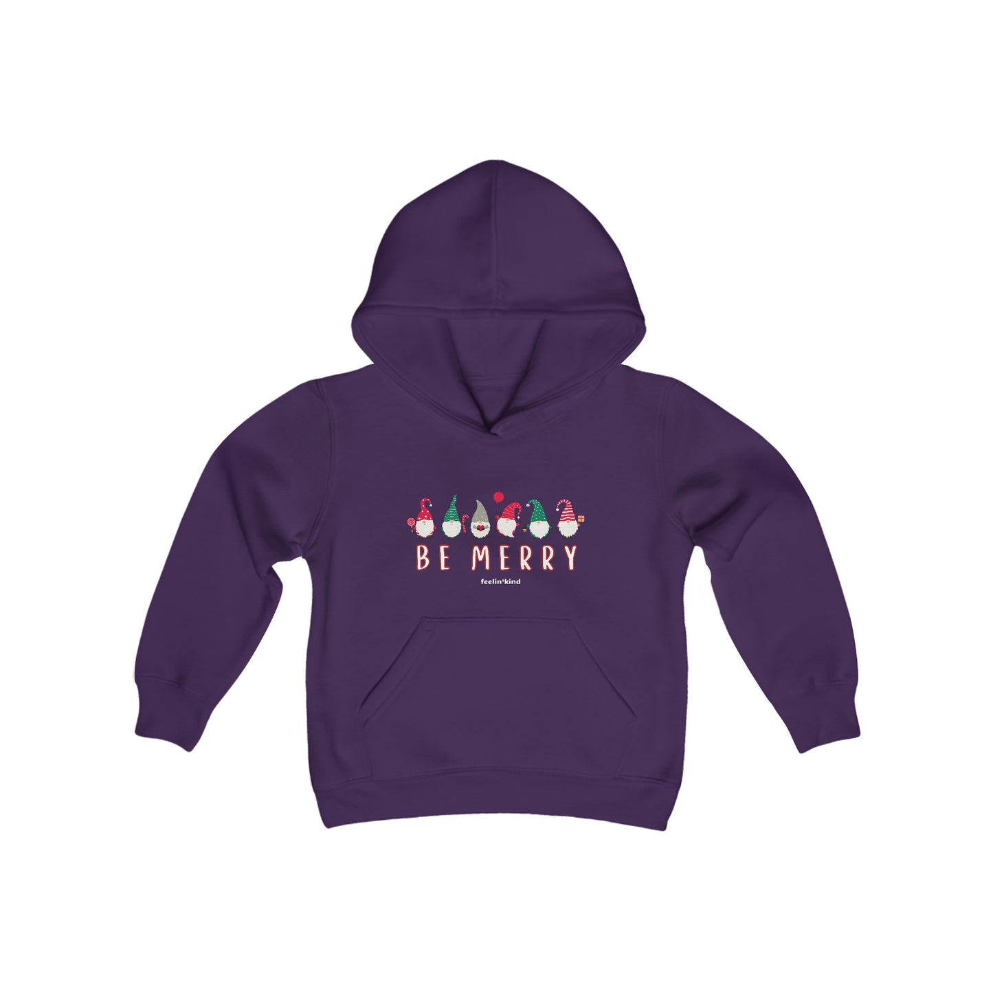 Be Merry Gnome hoodie featuring a cool design inspired by the spirit of goodwill, perfect for chilly days.