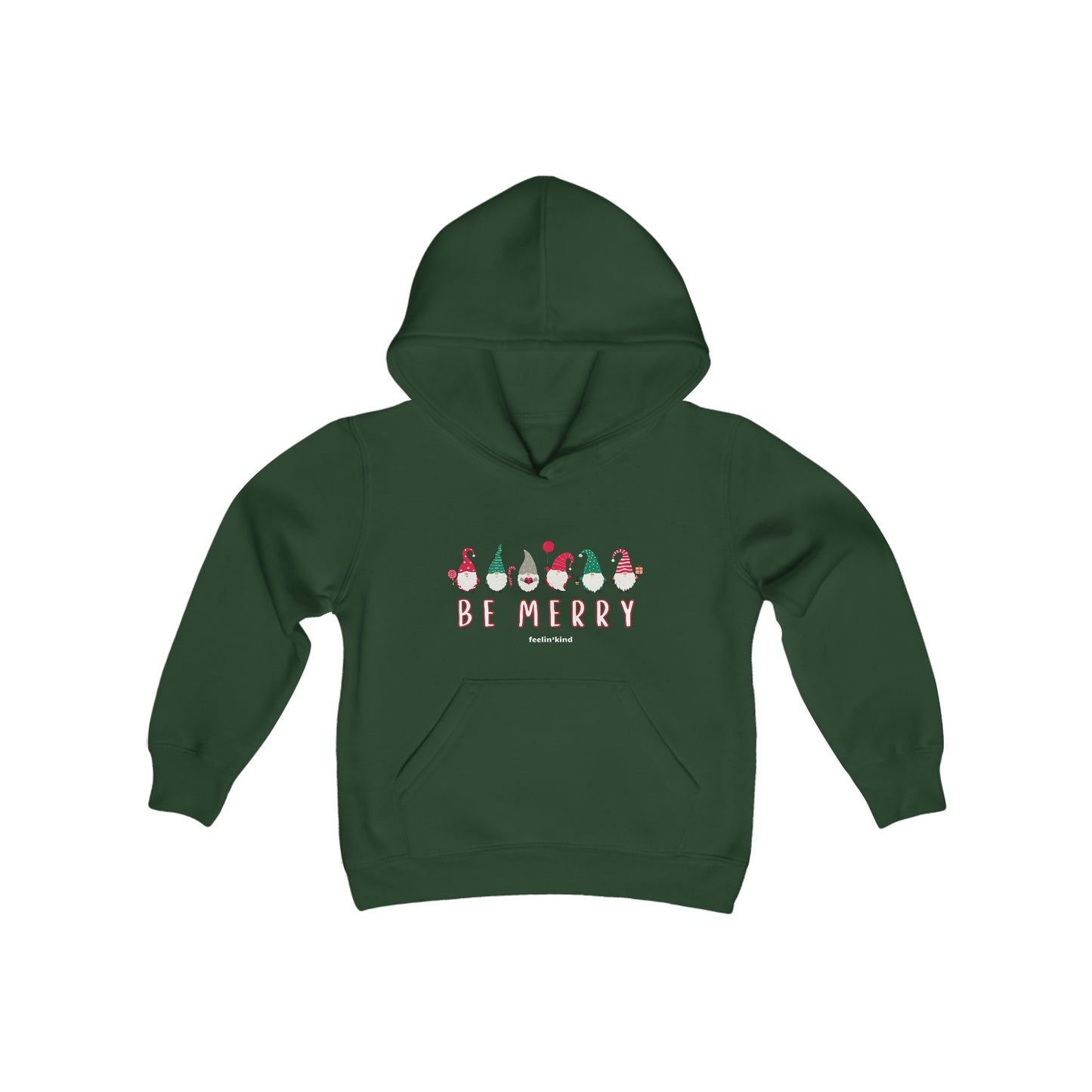 Be Merry Gnome hoodie featuring a cool design inspired by the spirit of goodwill, perfect for chilly days.