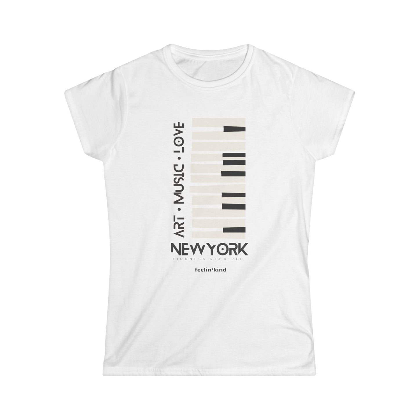 Art Music Love – New York Piano Keys T-Shirt