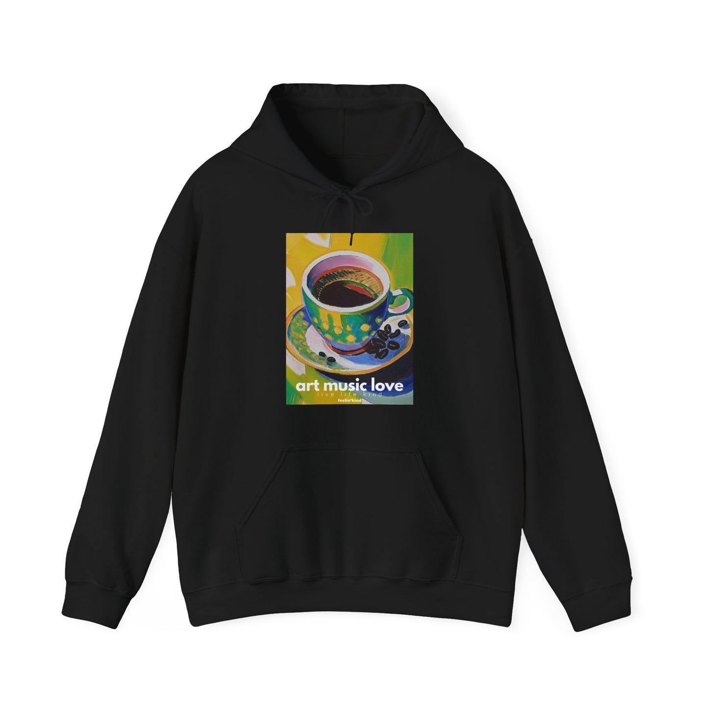Art Music Love Vibrant Coffee Bliss Hoodie