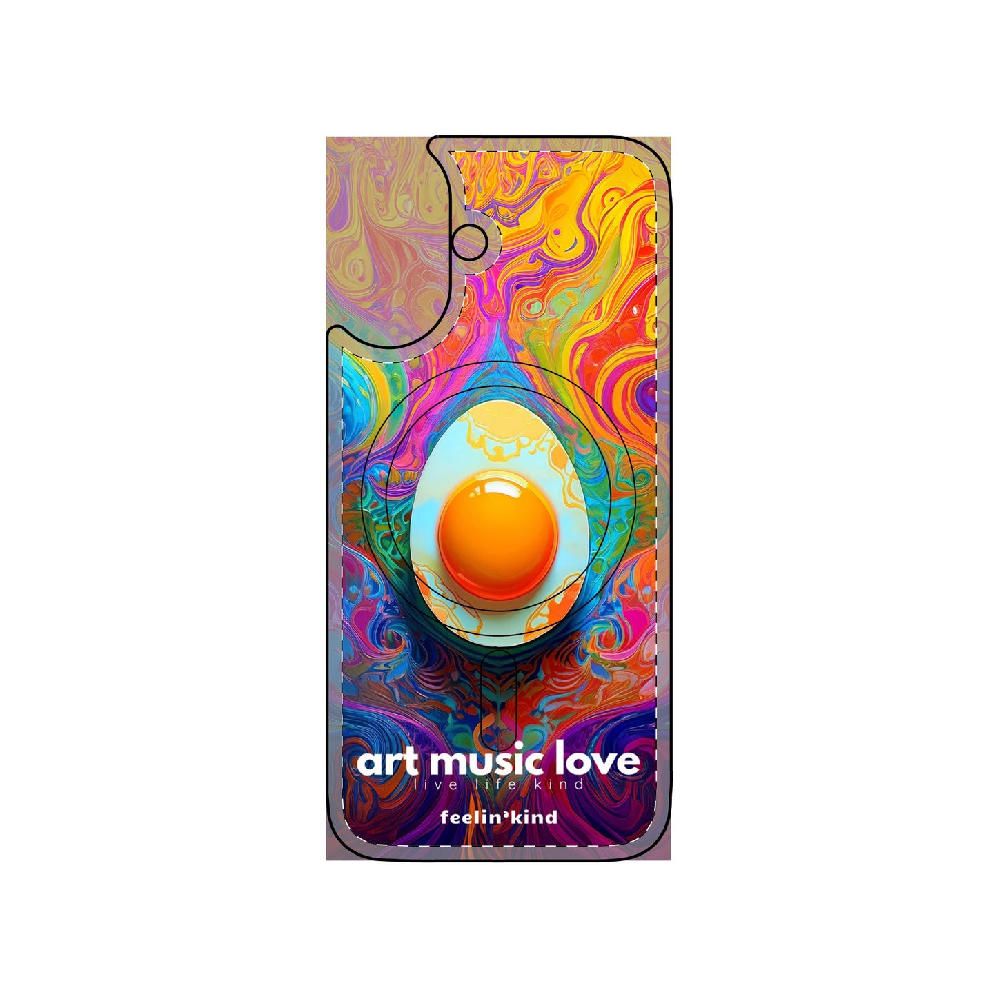 Psychedelic Egg - Art Music Love Phone Cases- Magnetic Safe