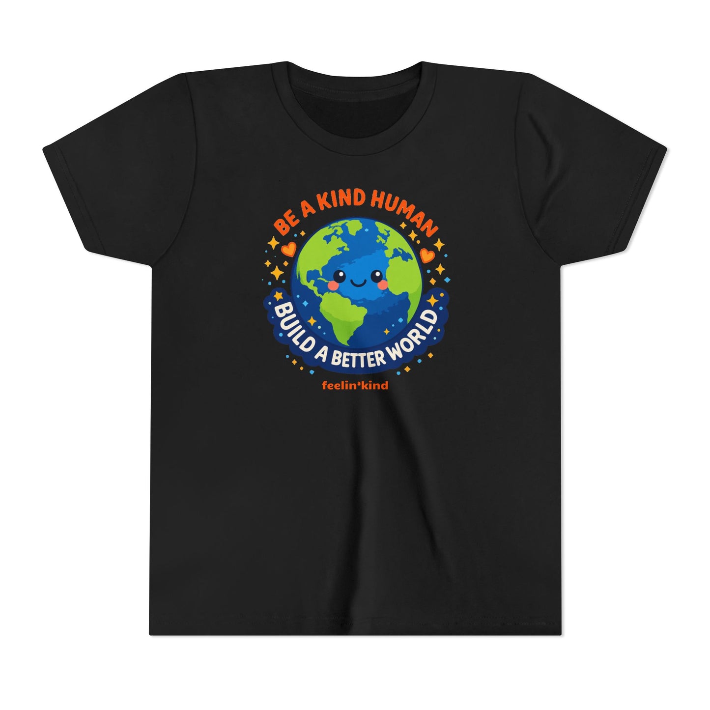 Be a Kind Human – Build a Better World Youth T-Shirt