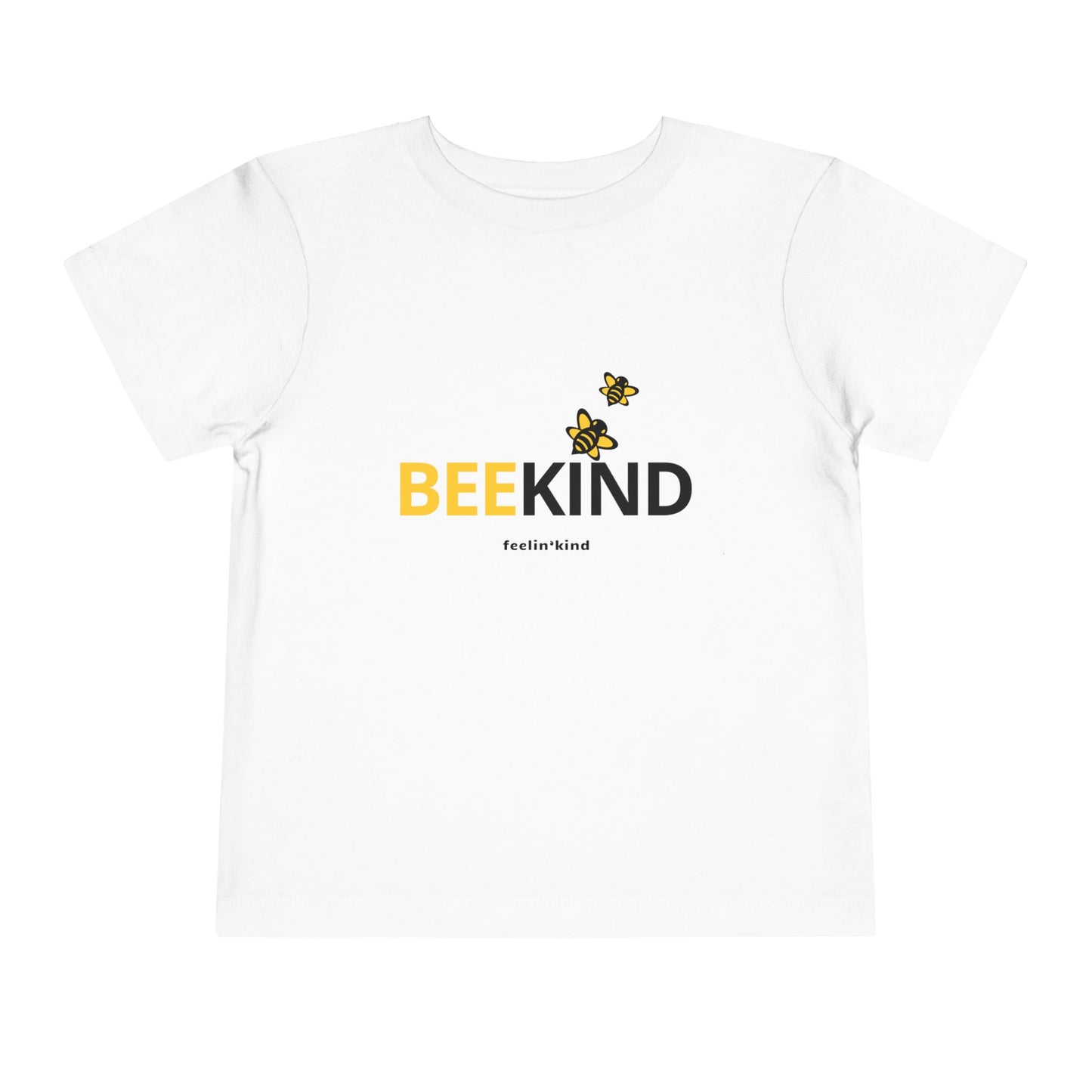 Bee Kind Toddler T‑Shirt — Cute Yellow Bee Graphic, Positive Message Tee