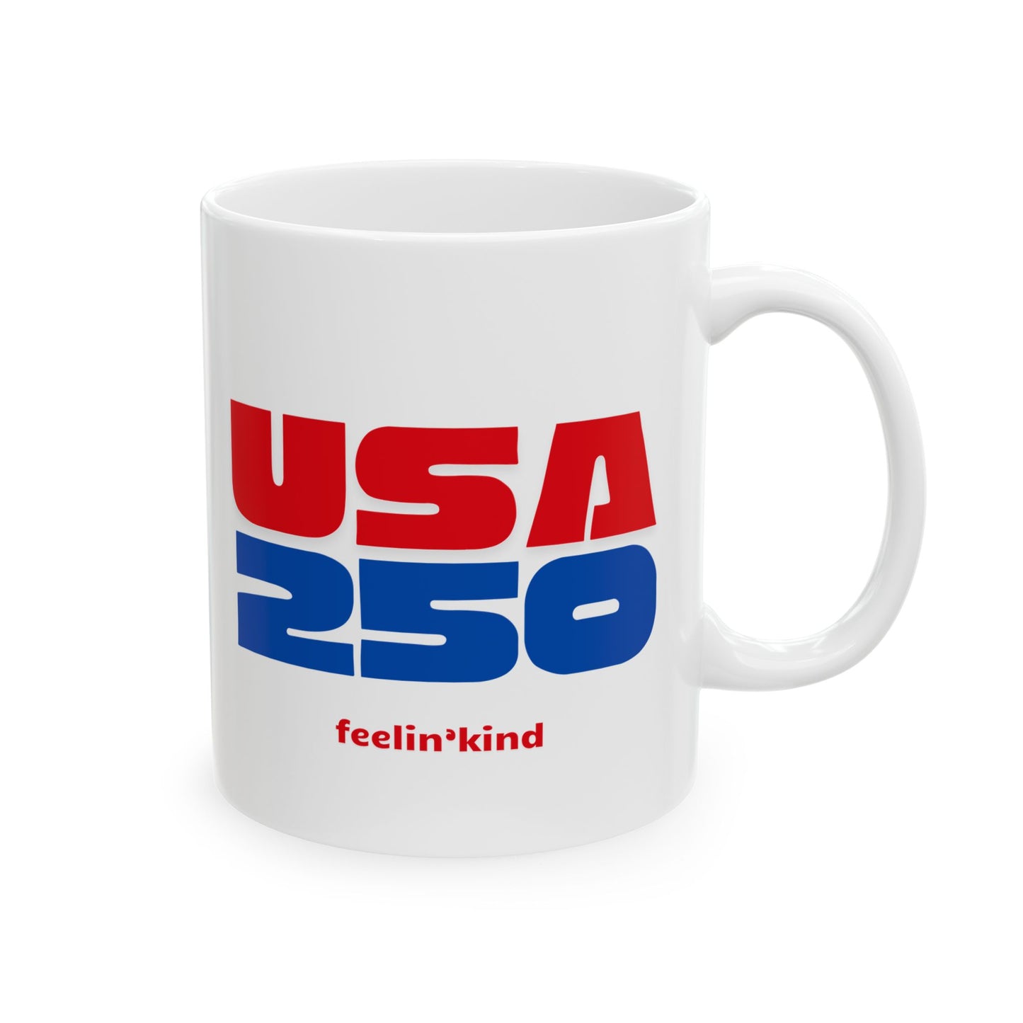USA 250 Mug – Red, White & Blue
