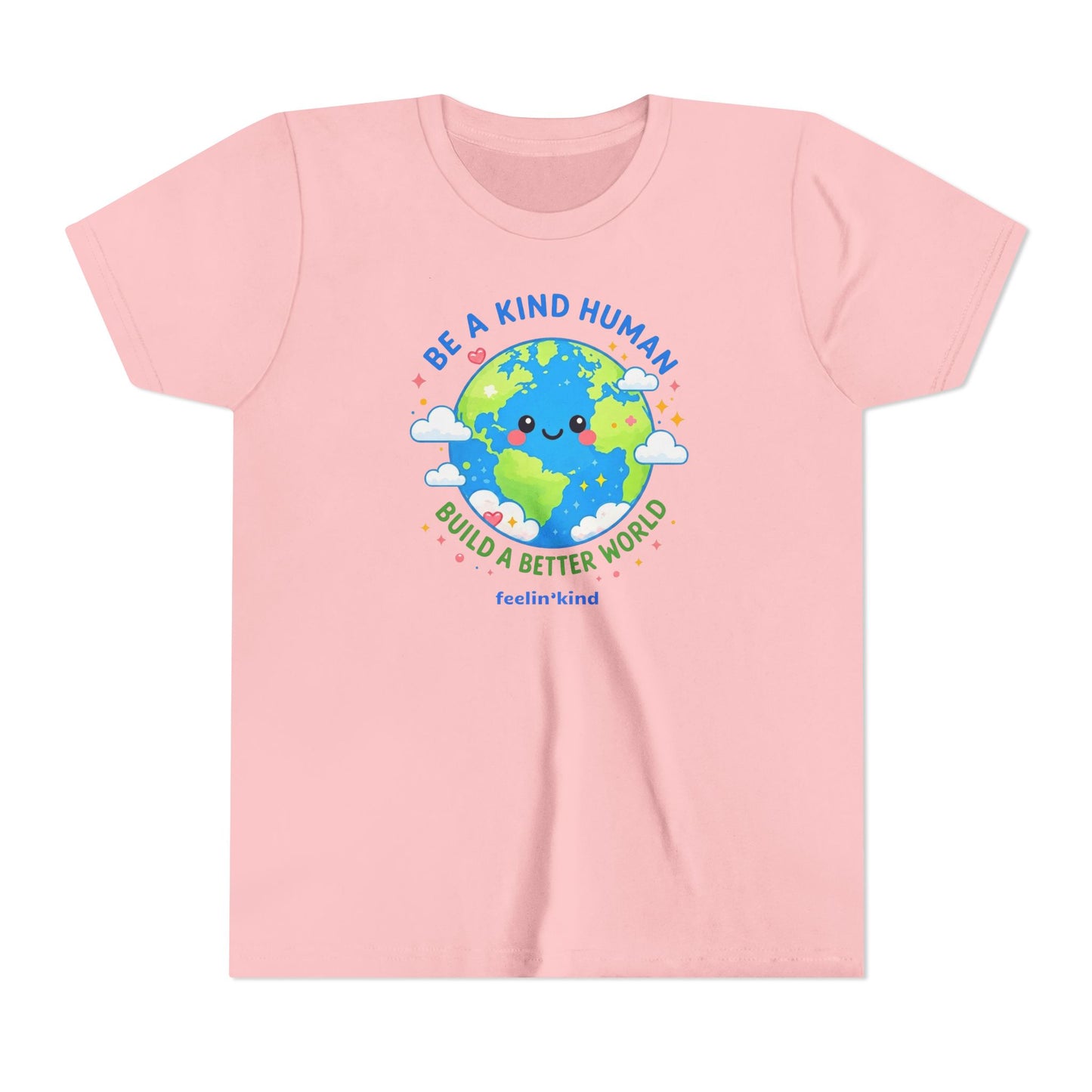 Be a Kind Human – Build a Better World Kids Tee