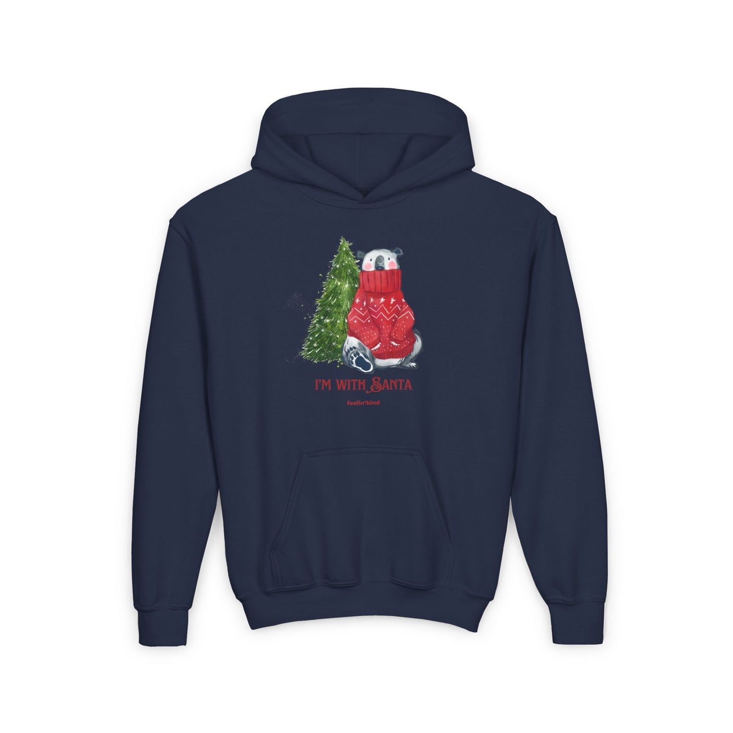 I'm with Santa Hoodie (Youth)