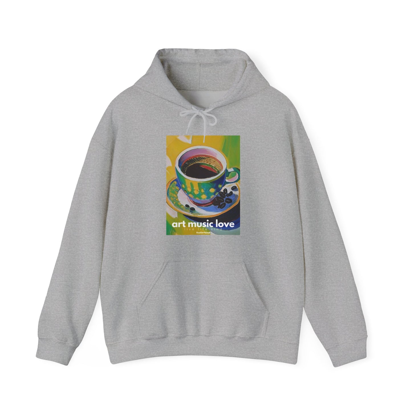 Art Music Love Vibrant Coffee Bliss Hoodie