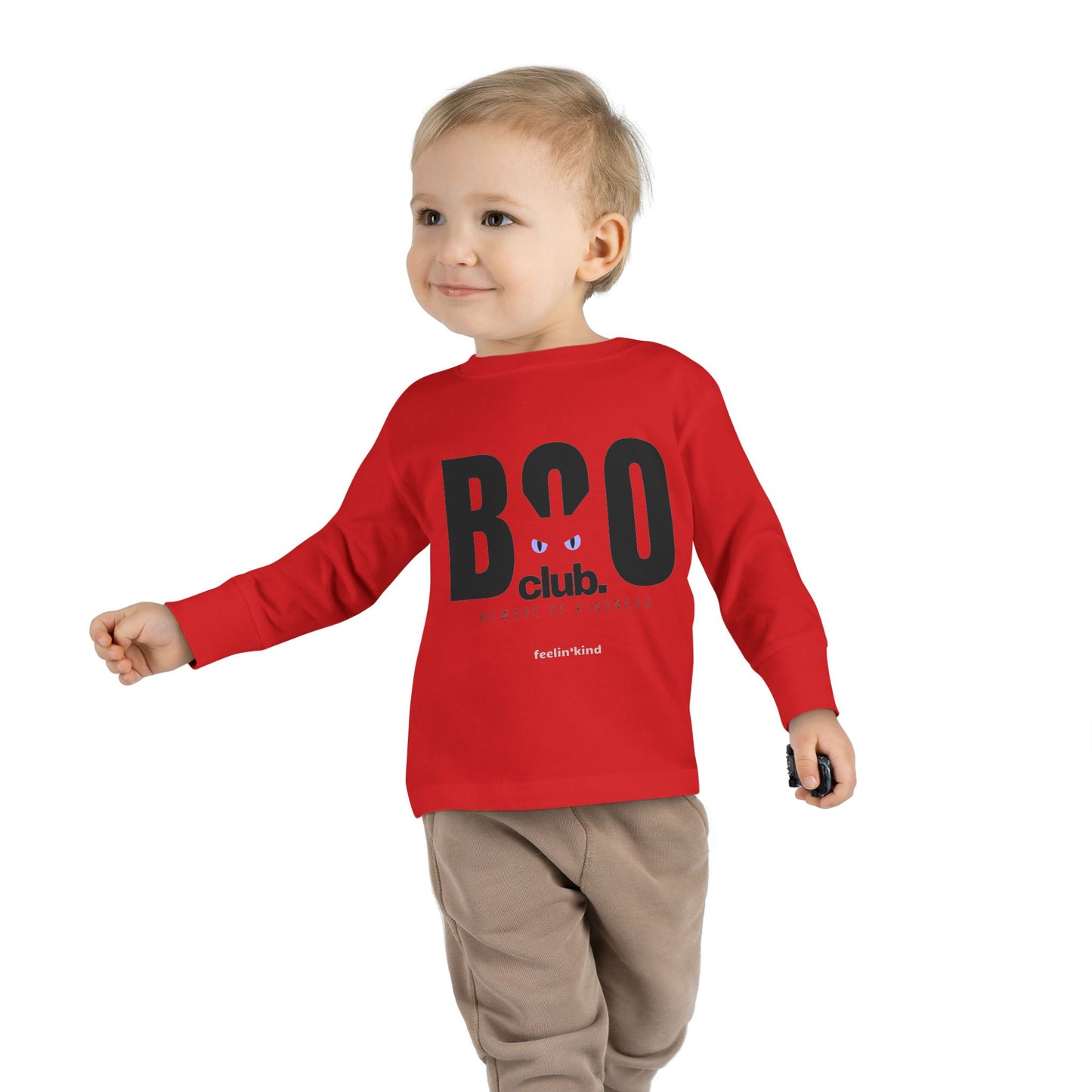 Boo Club Toddler Long Sleeve Tee - Fun Halloween Toddler Shirt