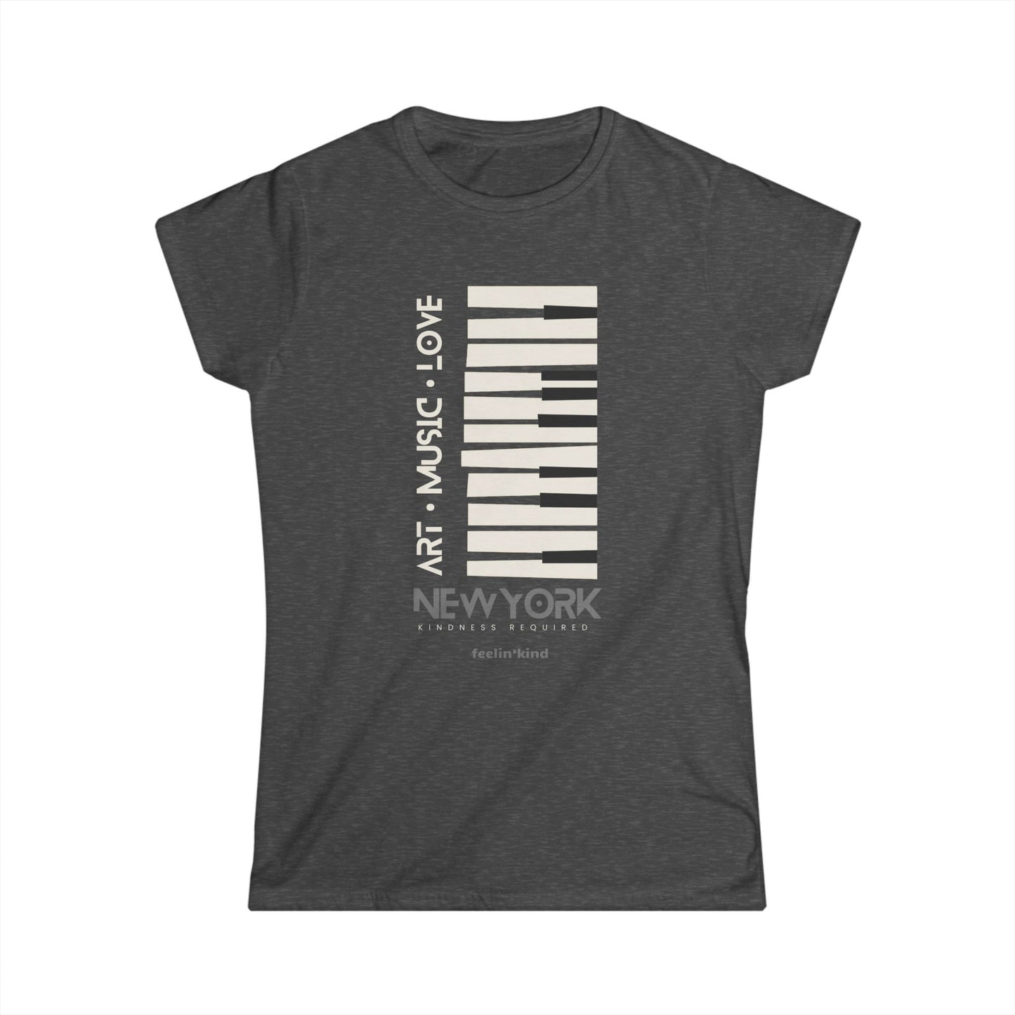 Art Music Love – New York Piano Keys T-Shirt