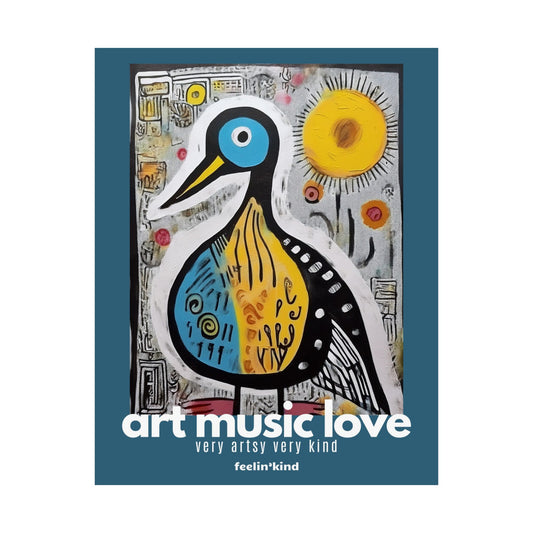 Art Music Love – Abstract Duck Symphony Poster