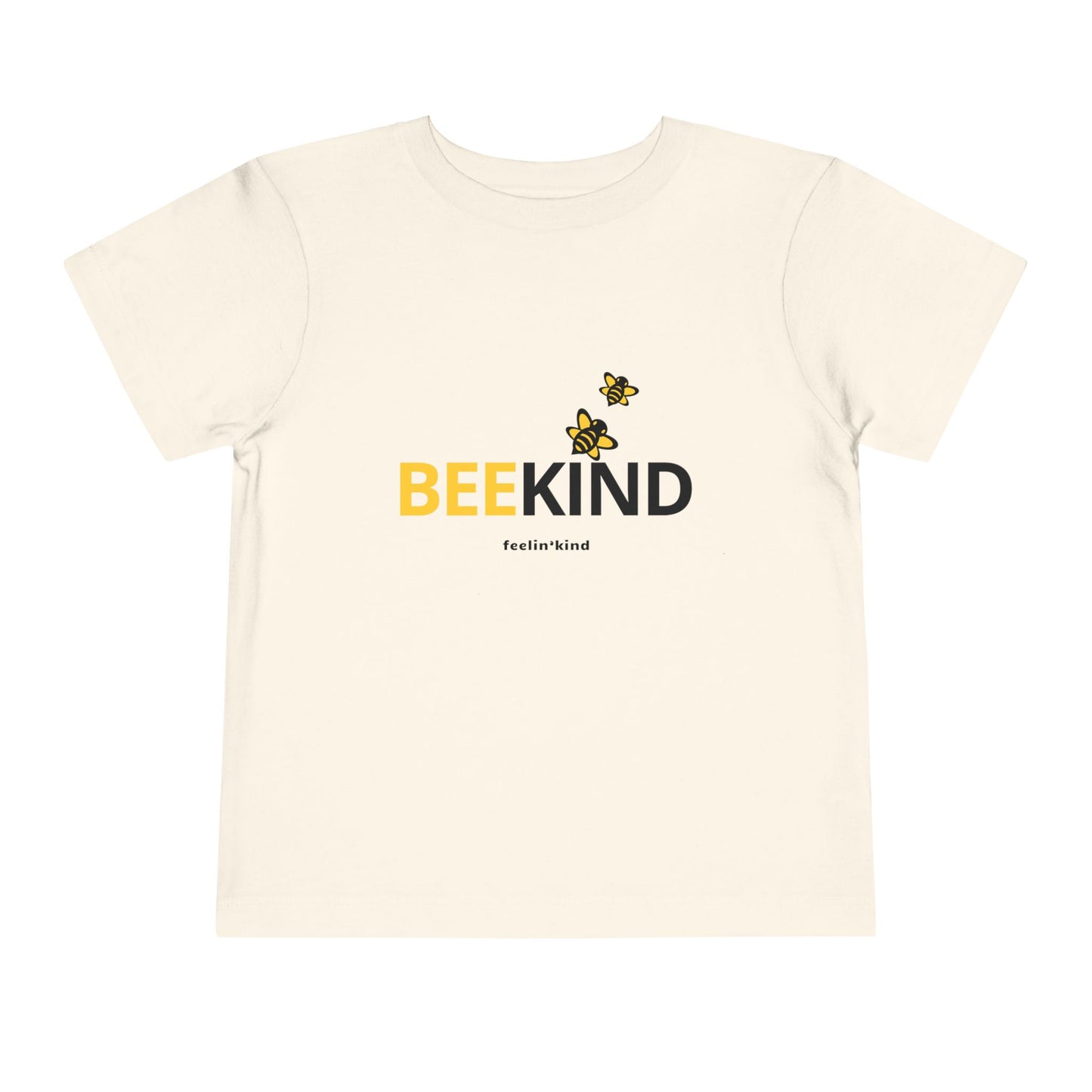 Bee Kind Toddler T‑Shirt — Cute Yellow Bee Graphic, Positive Message Tee
