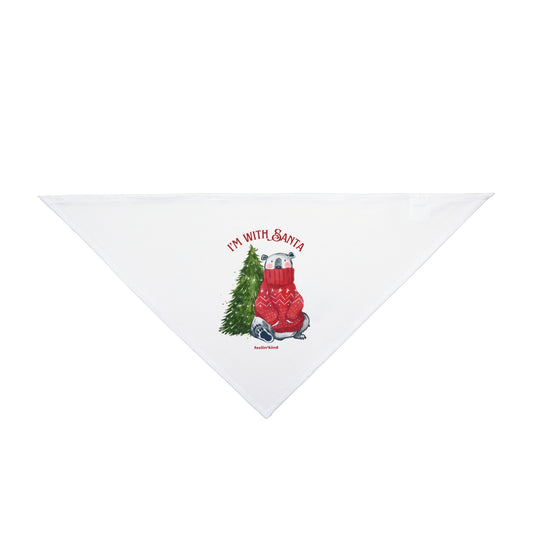 I'm With Santa Dog & Cat Holiday Scarf