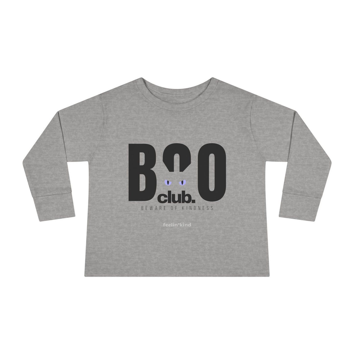 Boo Club Toddler Long Sleeve Tee - Fun Halloween Toddler Shirt
