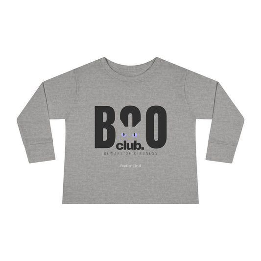 Boo Club Toddler Long Sleeve Tee - Fun Halloween Toddler Shirt
