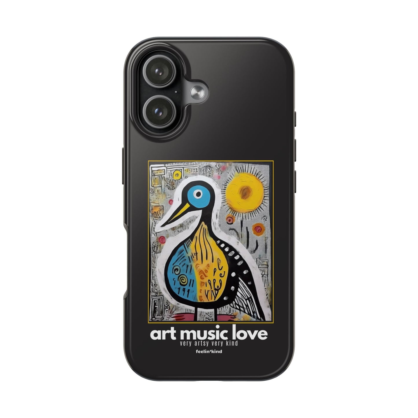 Art Music Love – Folk Art Duck Phone Case