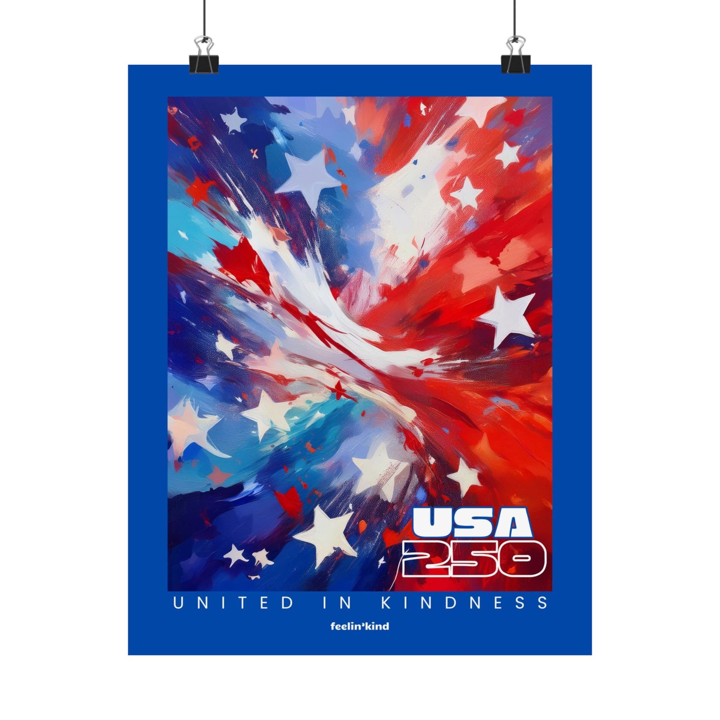 United in Kindness Poster | USA 250