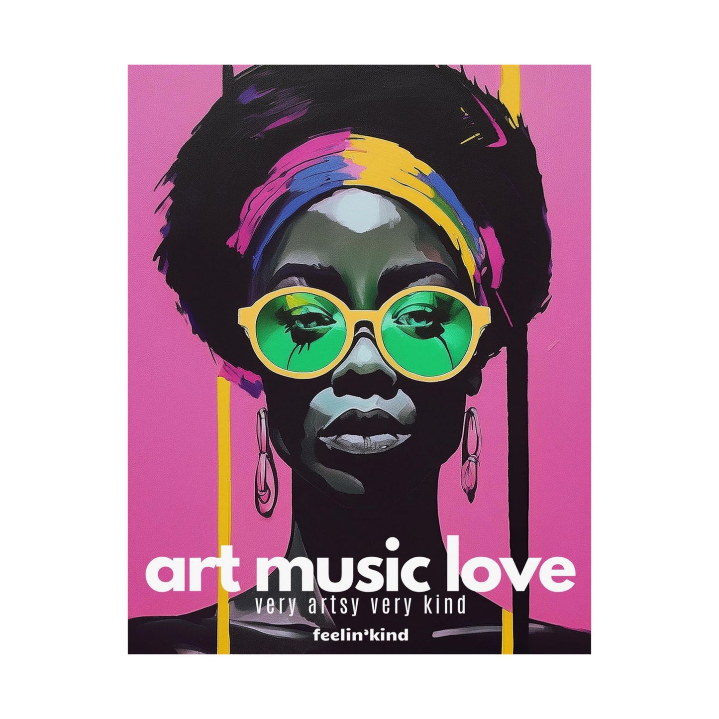 Art Music Love – Vivid Vision Poster