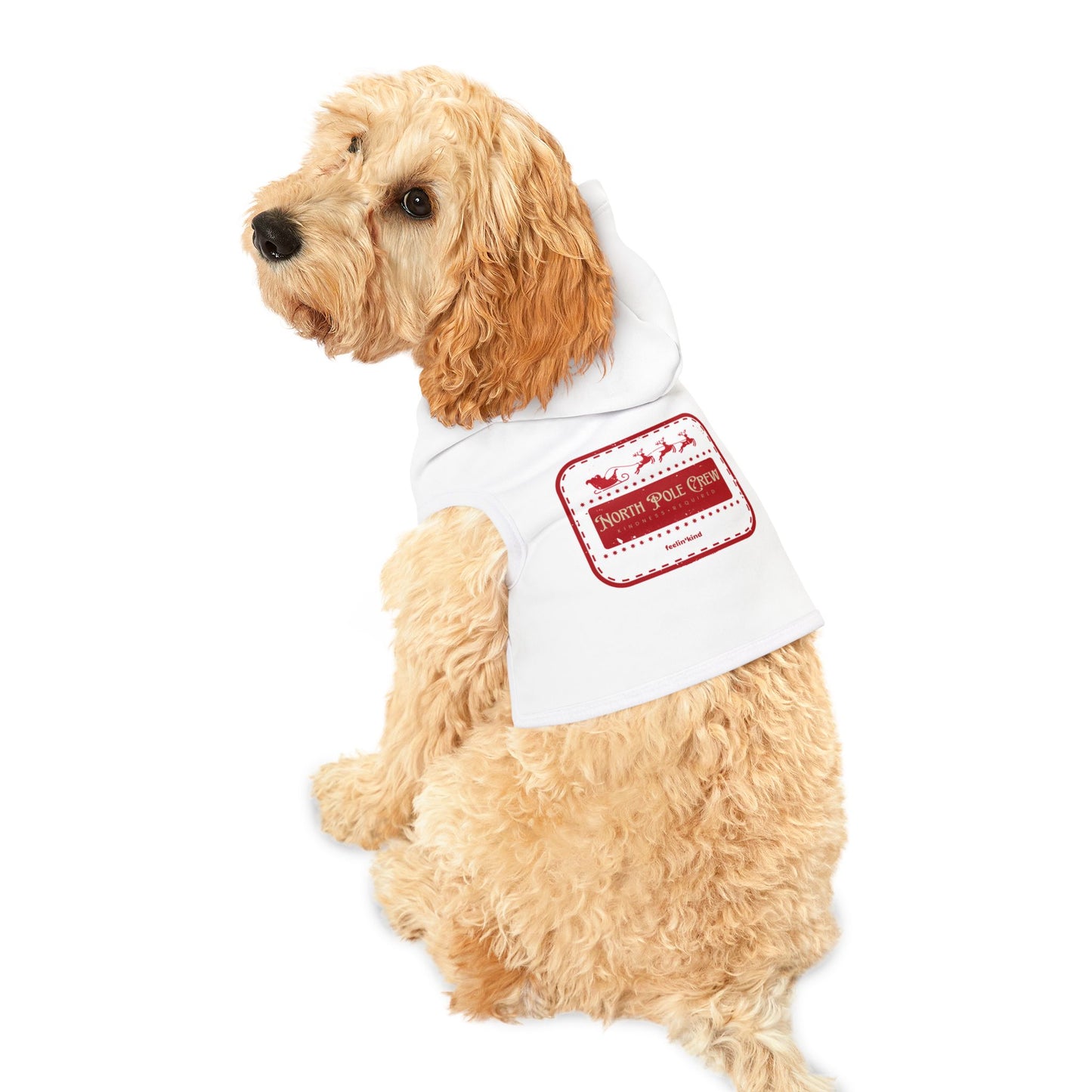 North Pole Retro Pet Hoodie