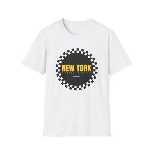 New York Checkered Circle Unisex Tee