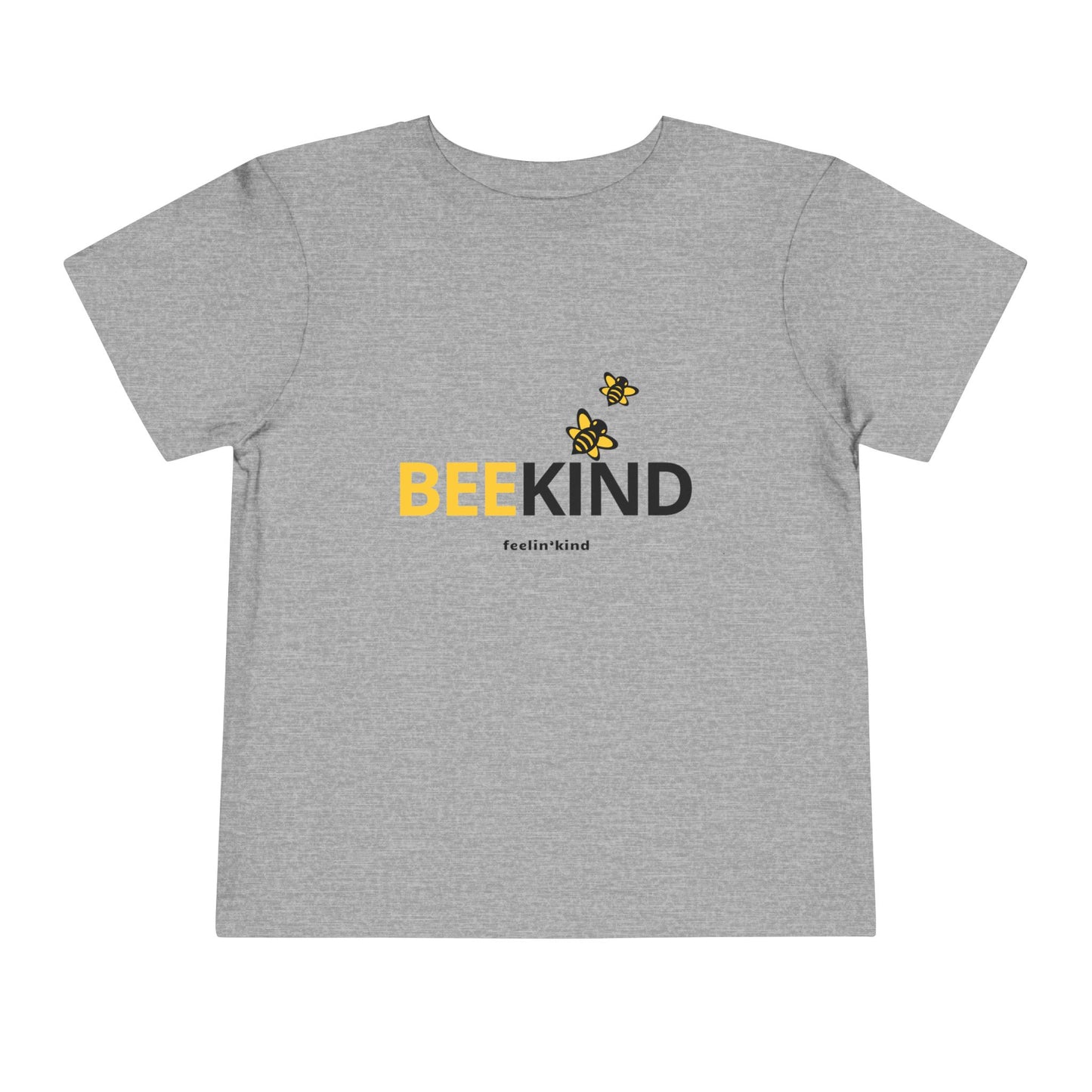 Bee Kind Toddler T‑Shirt — Cute Yellow Bee Graphic, Positive Message Tee